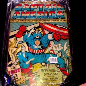 Captain America comic wall decor